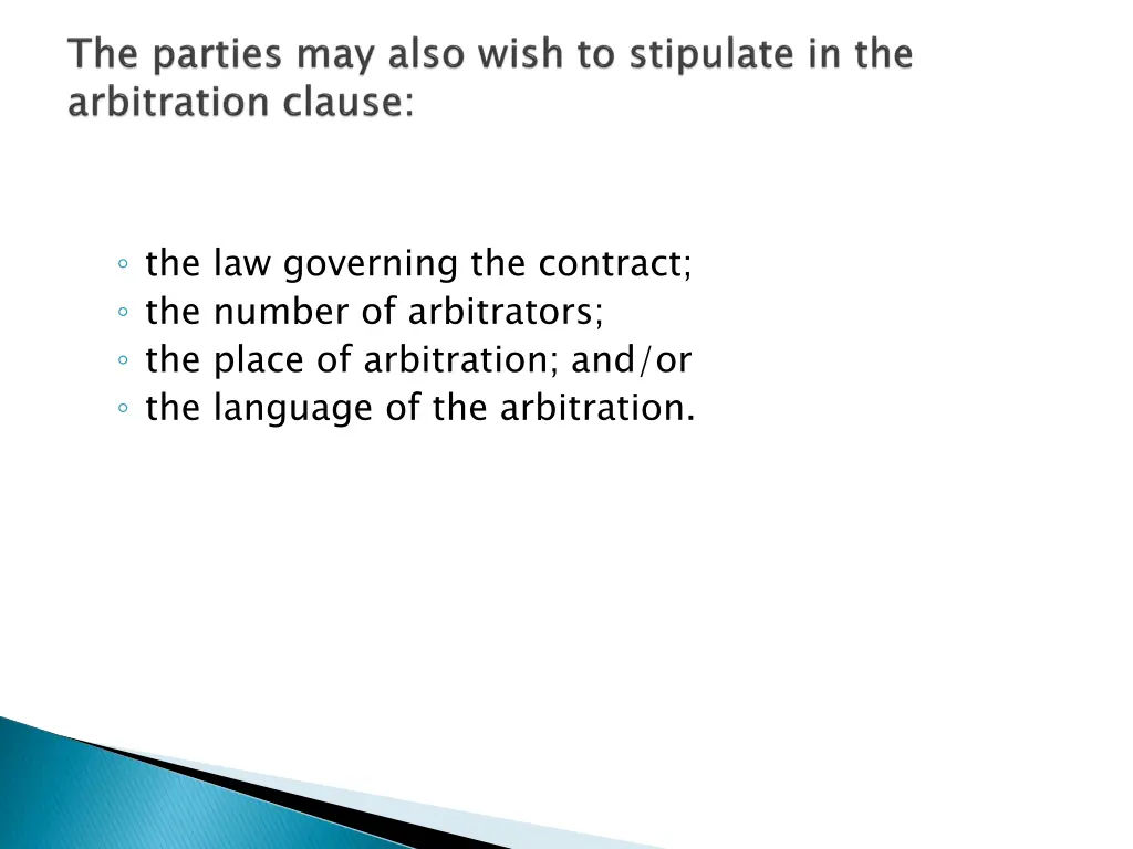 the law governing the contract the number