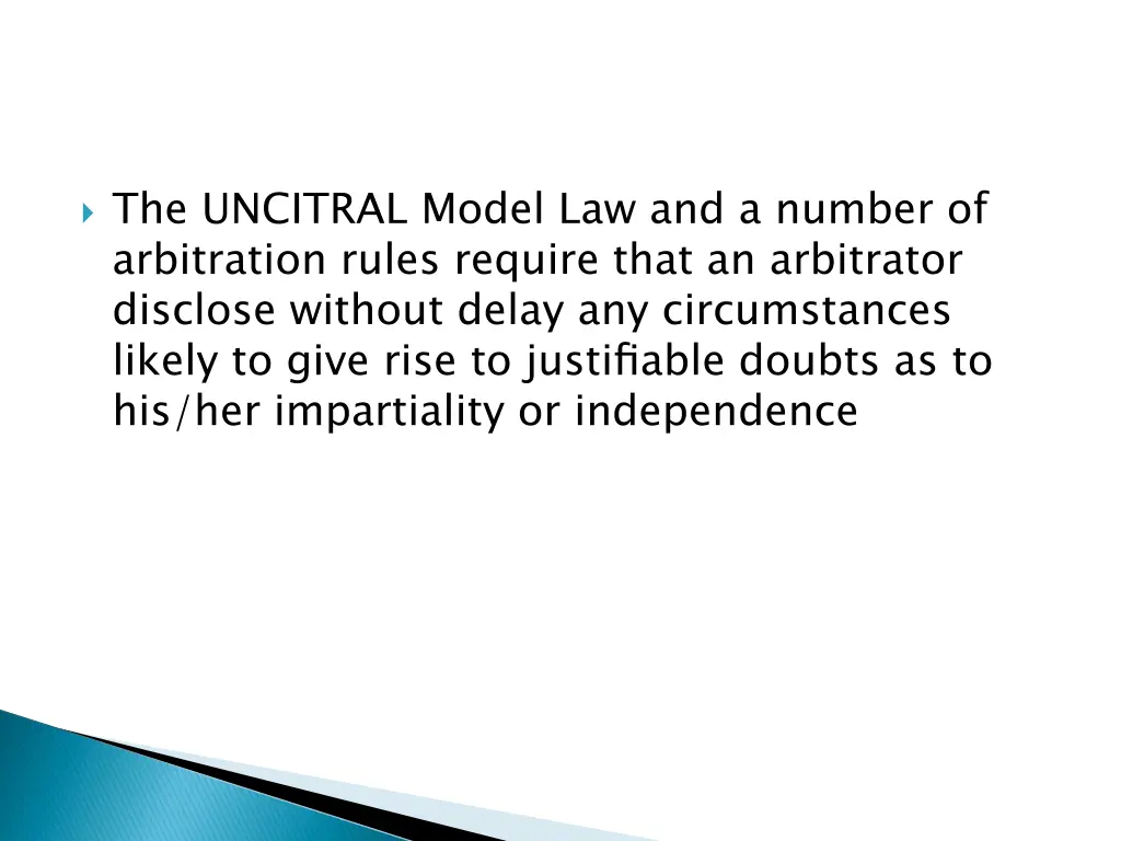 the uncitral model law and a number