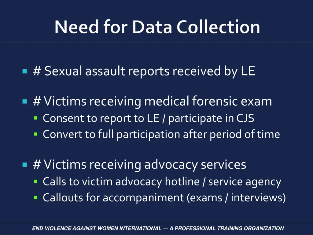 sexual assault reports received by le