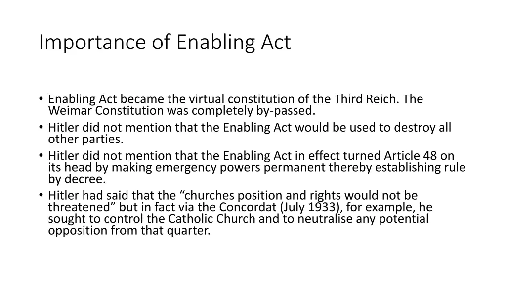 importance of enabling act 1