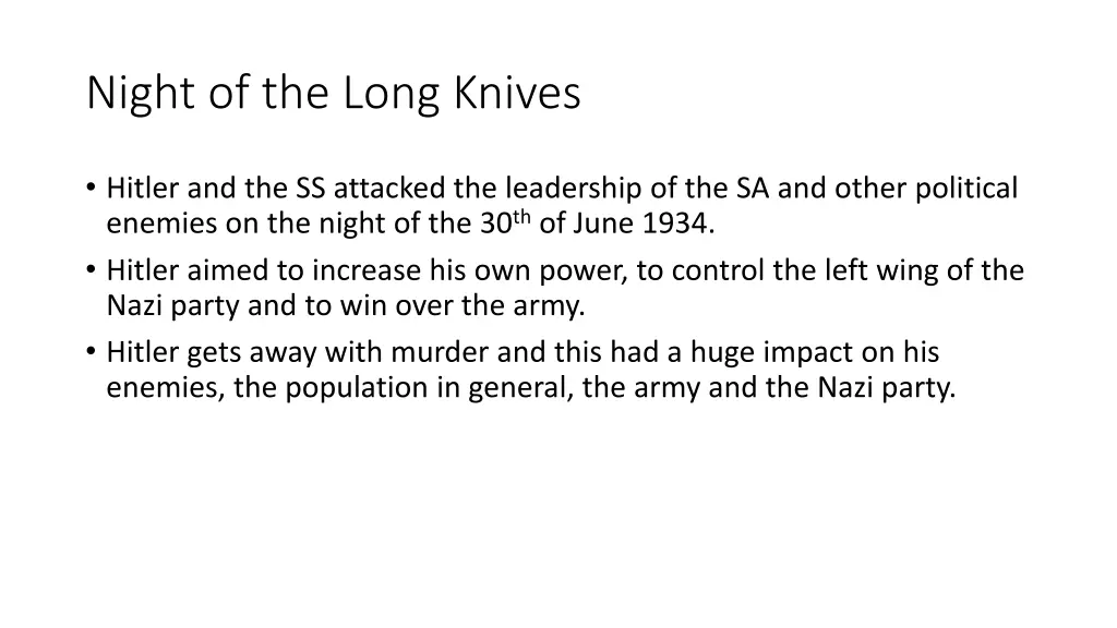 night of the long knives