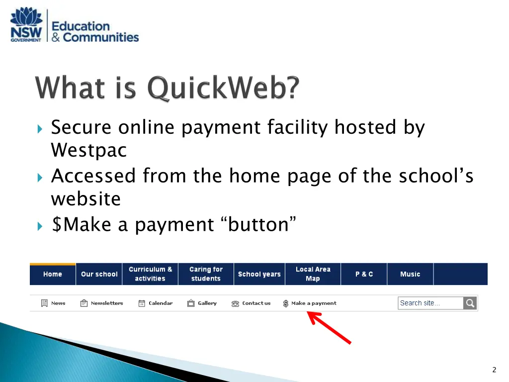 secure online payment facility hosted by westpac