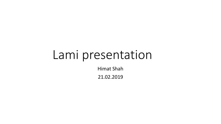 lami presentation