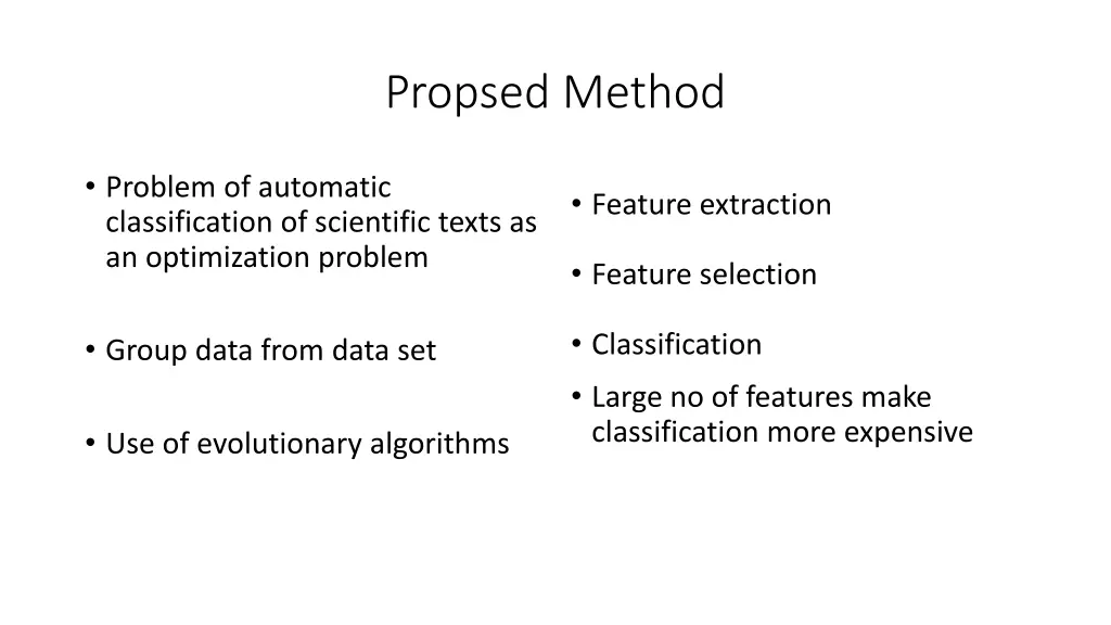 propsed method