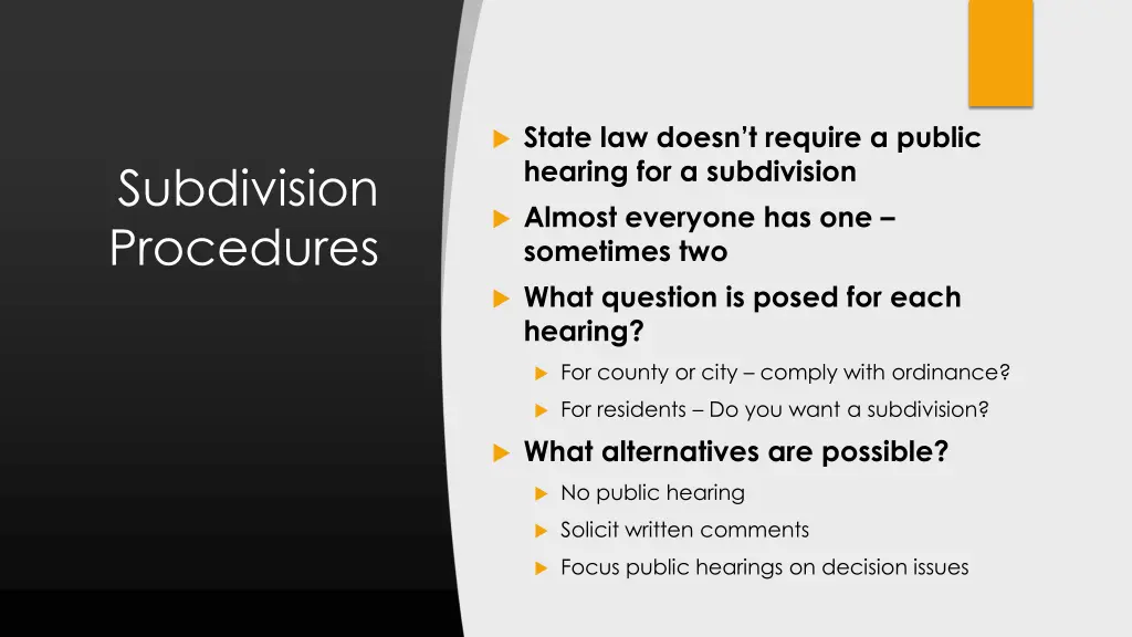 state law doesn t require a public hearing