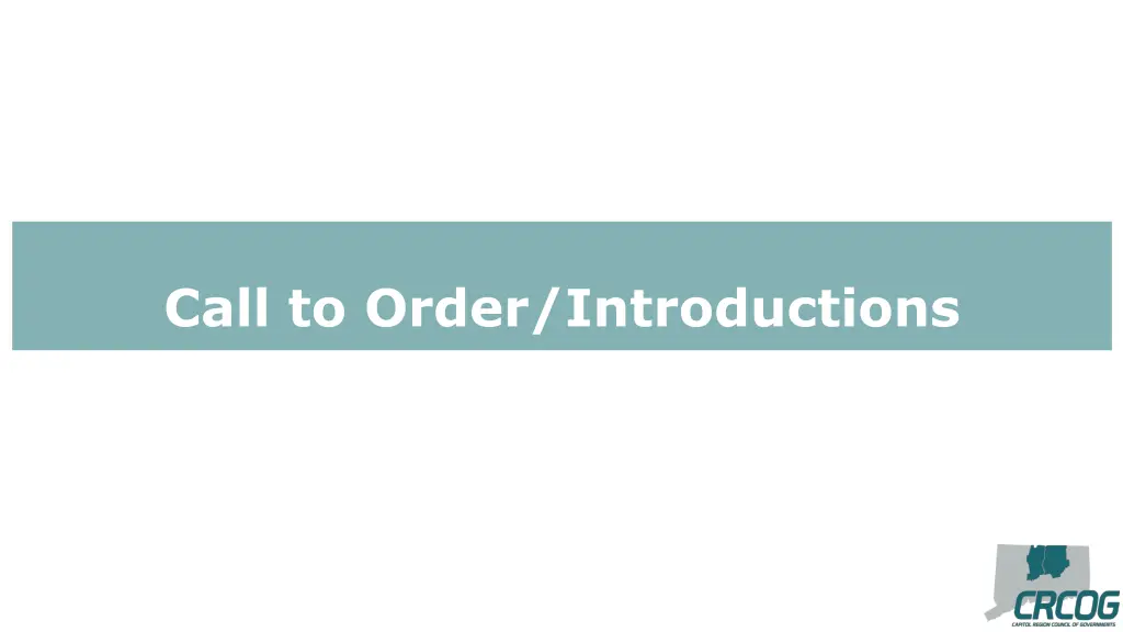 call to order introductions