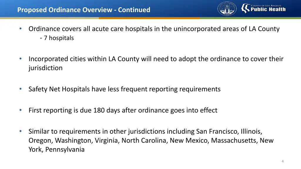 proposed ordinance overview continued