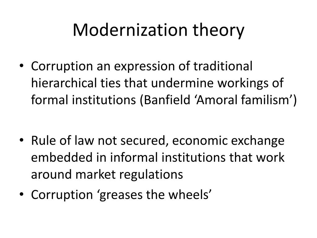 modernization theory