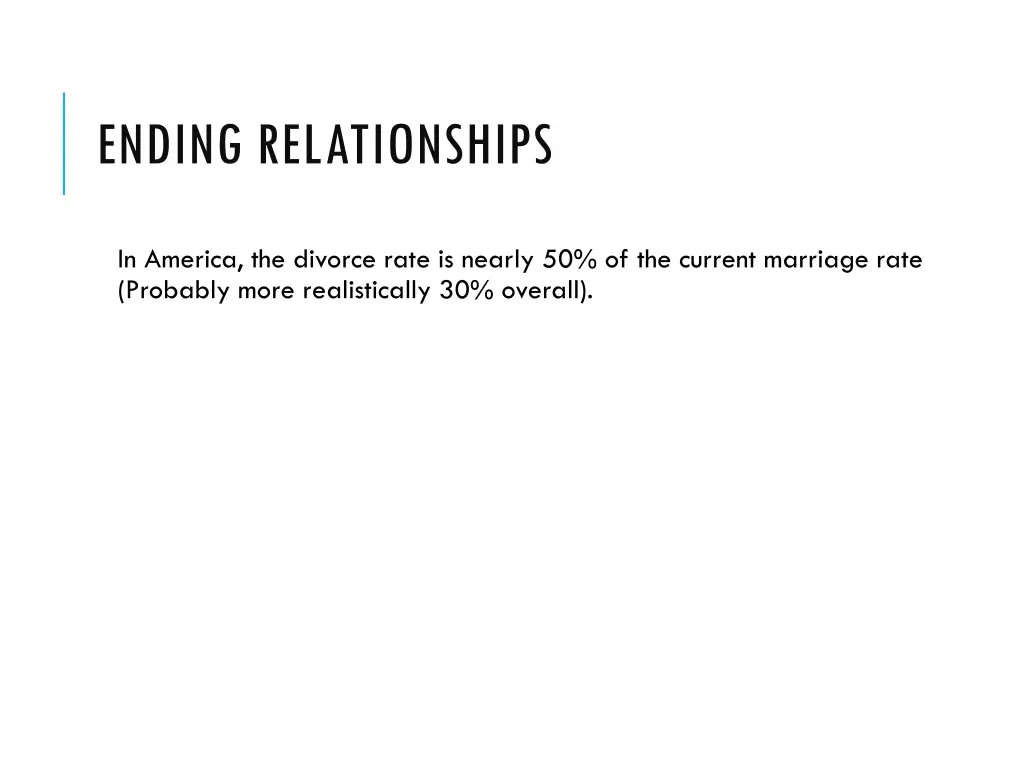 ending relationships