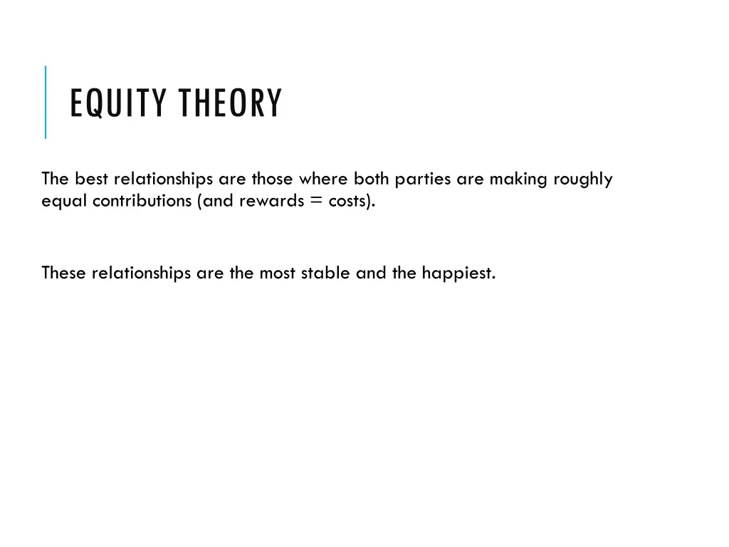 equity theory