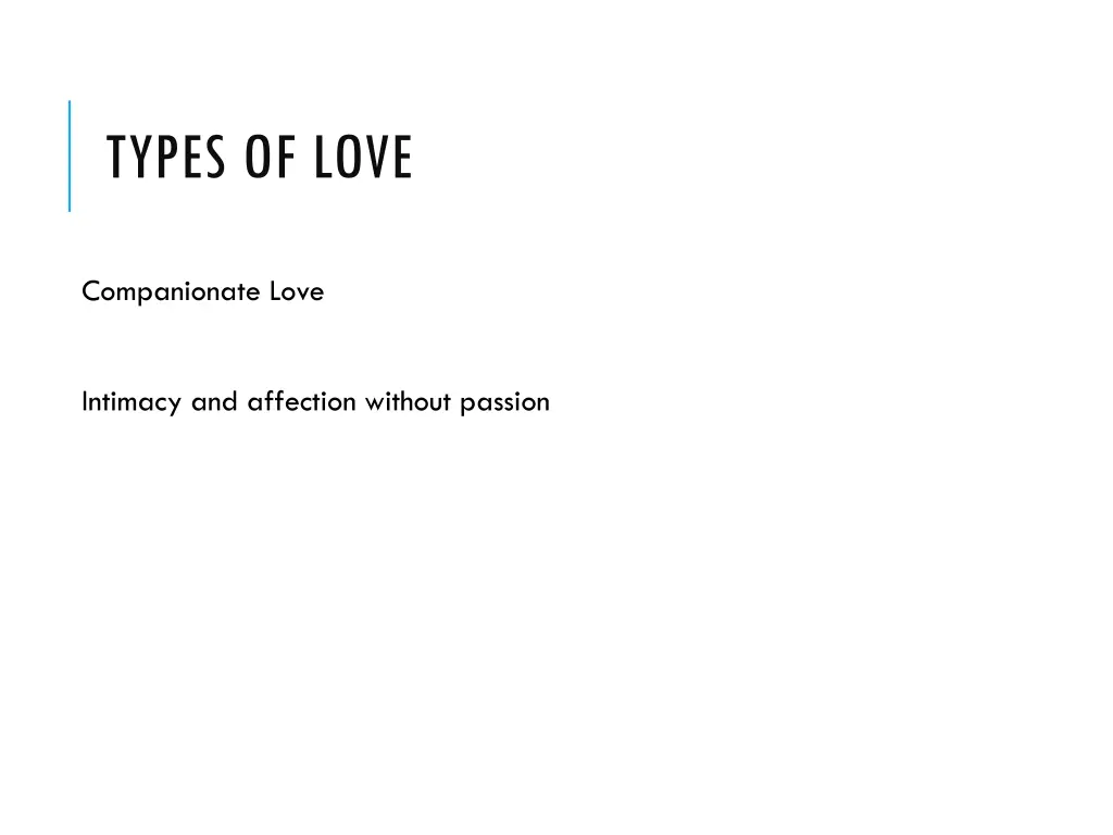 types of love