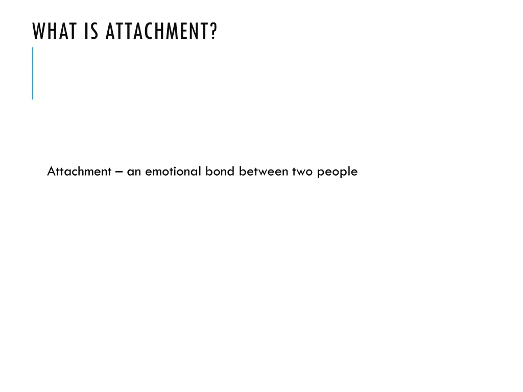 what is attachment