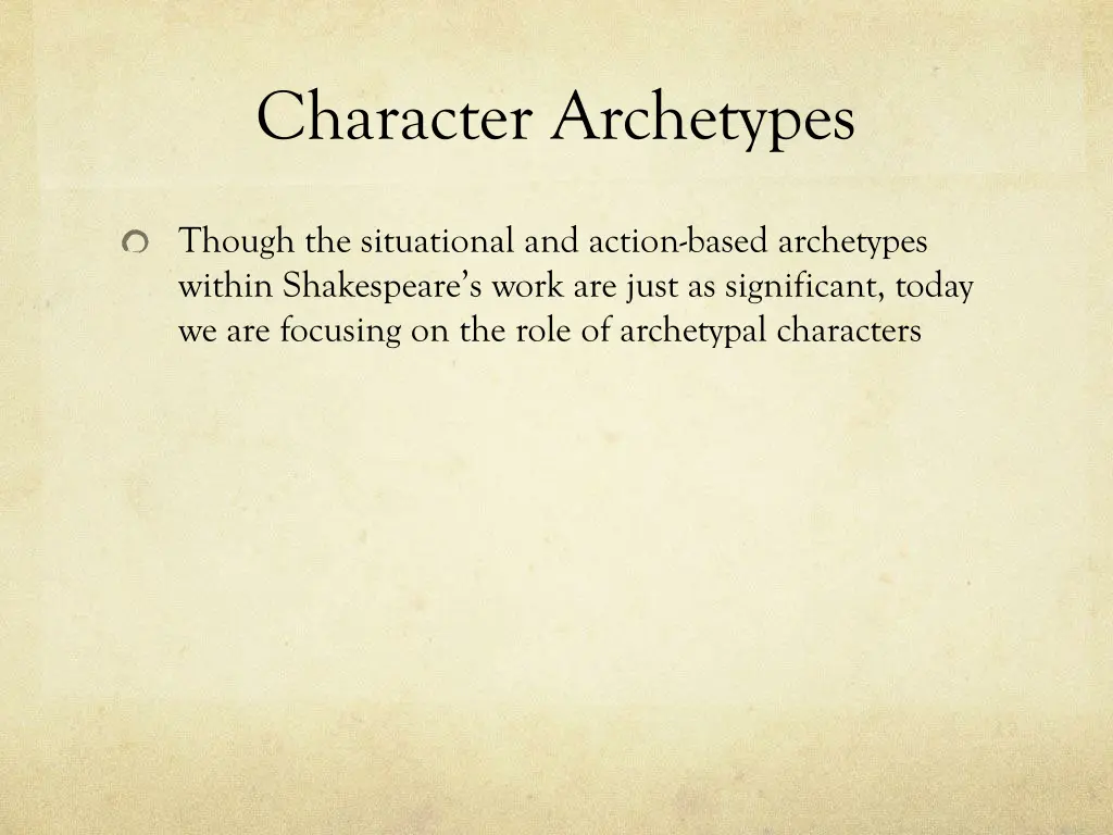 character archetypes