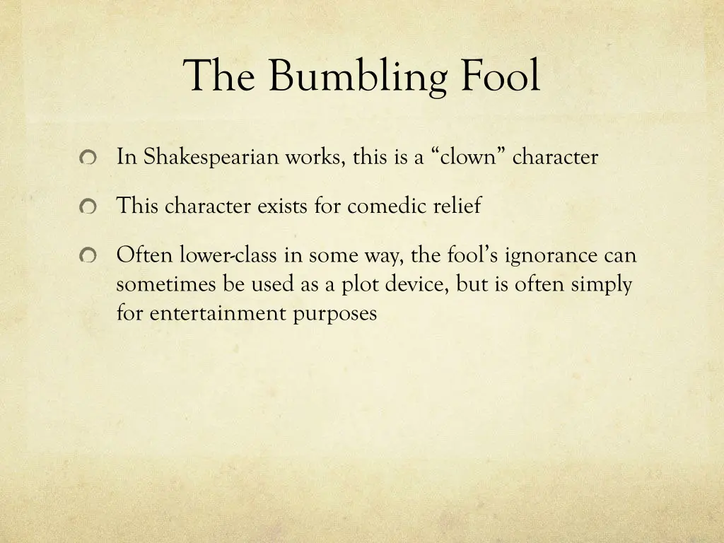 the bumbling fool