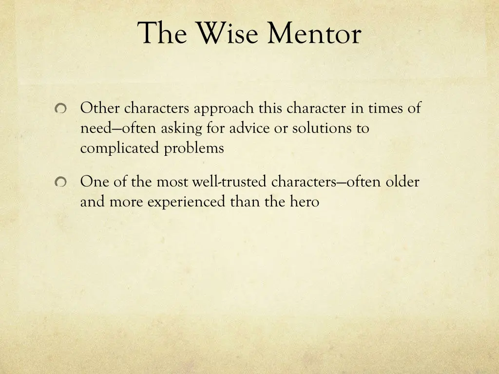 the wise mentor