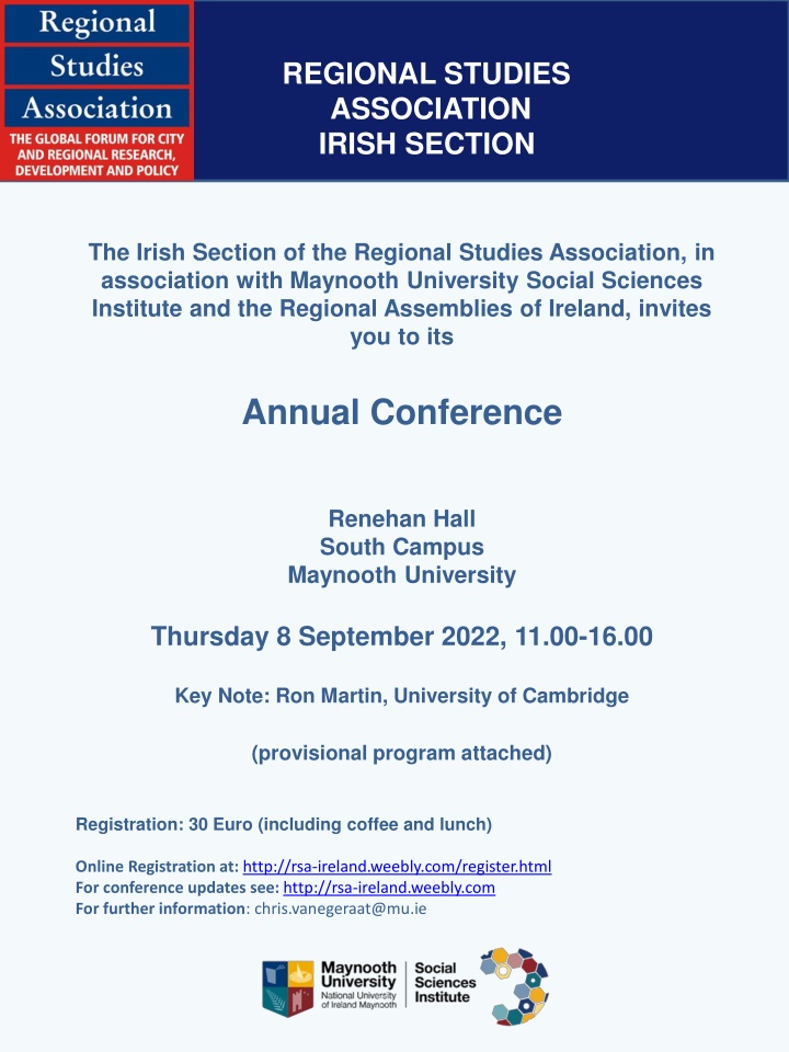 regional studies association irish section