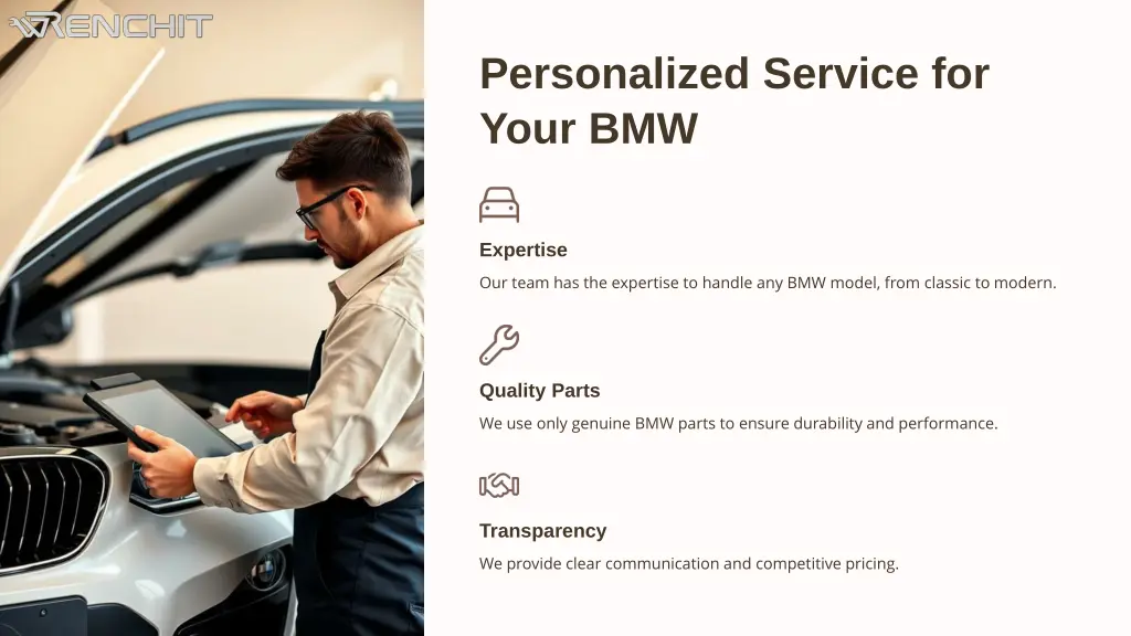 personalized service for your bmw