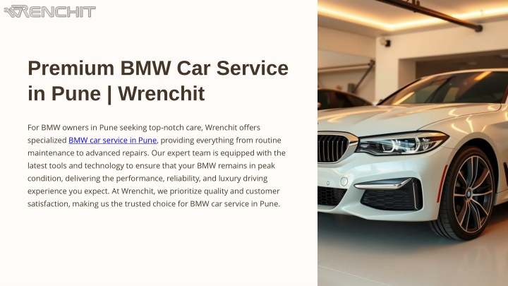 premium bmw car service in pune wrenchit