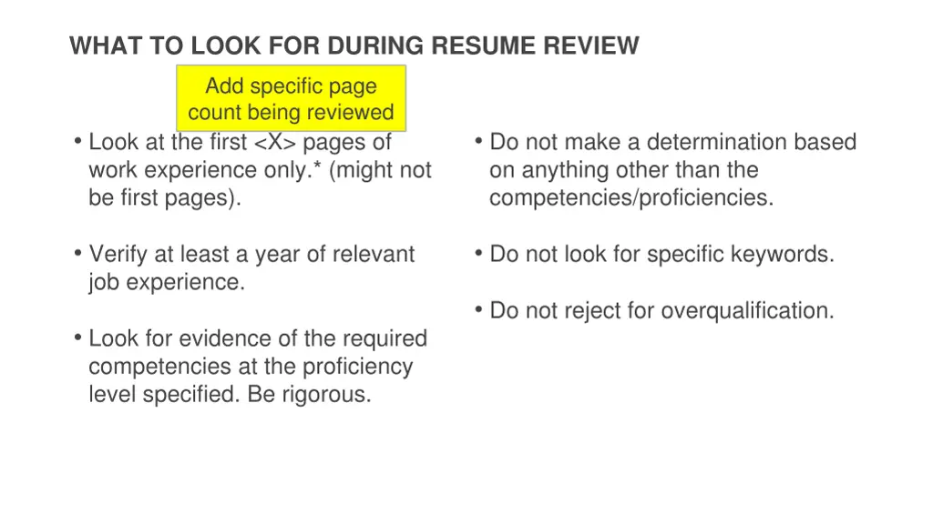 what to look for during resume review