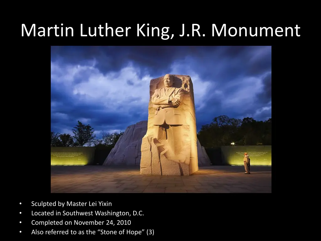 martin luther king j r monument