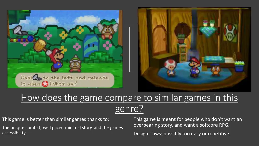 how does the game compare to similar games