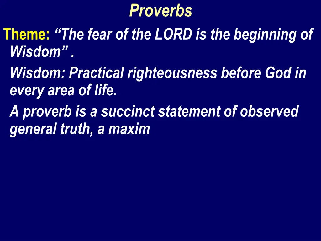 proverbs 1