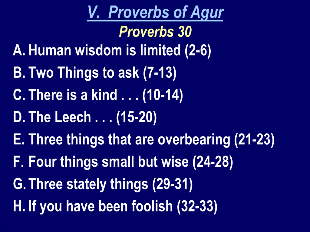 v proverbs of agur proverbs 30