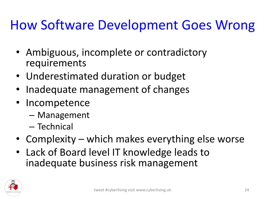 how software development goes wrong