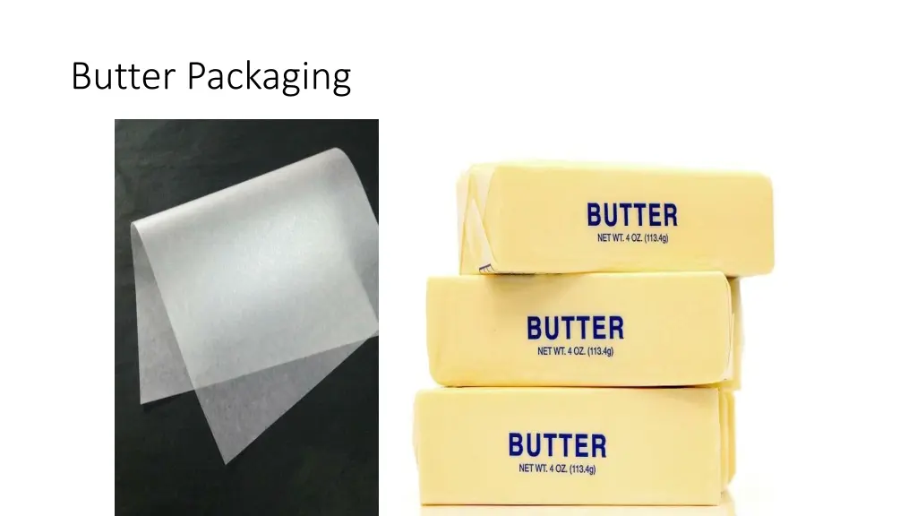 butter packaging