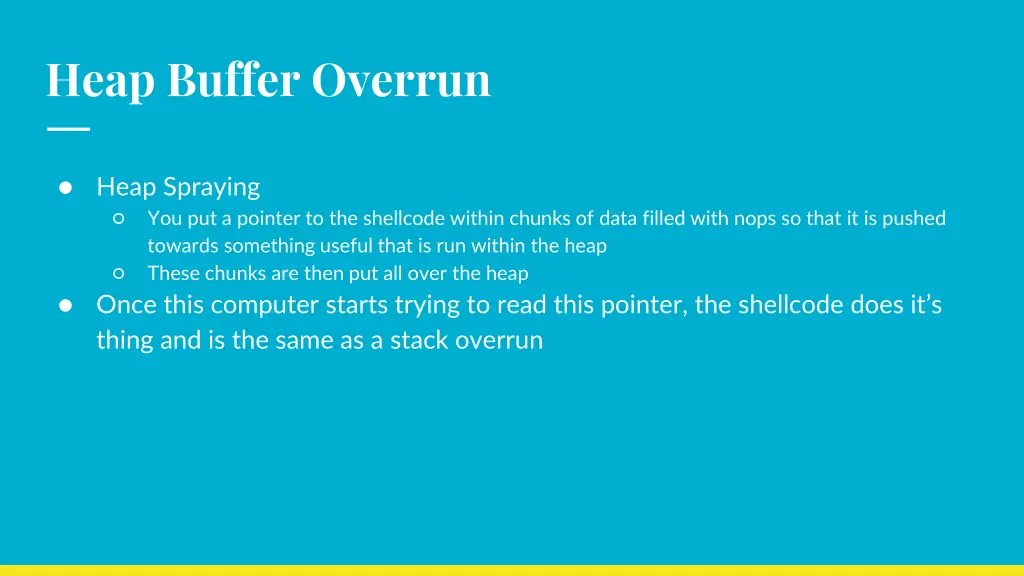 heap buffer overrun