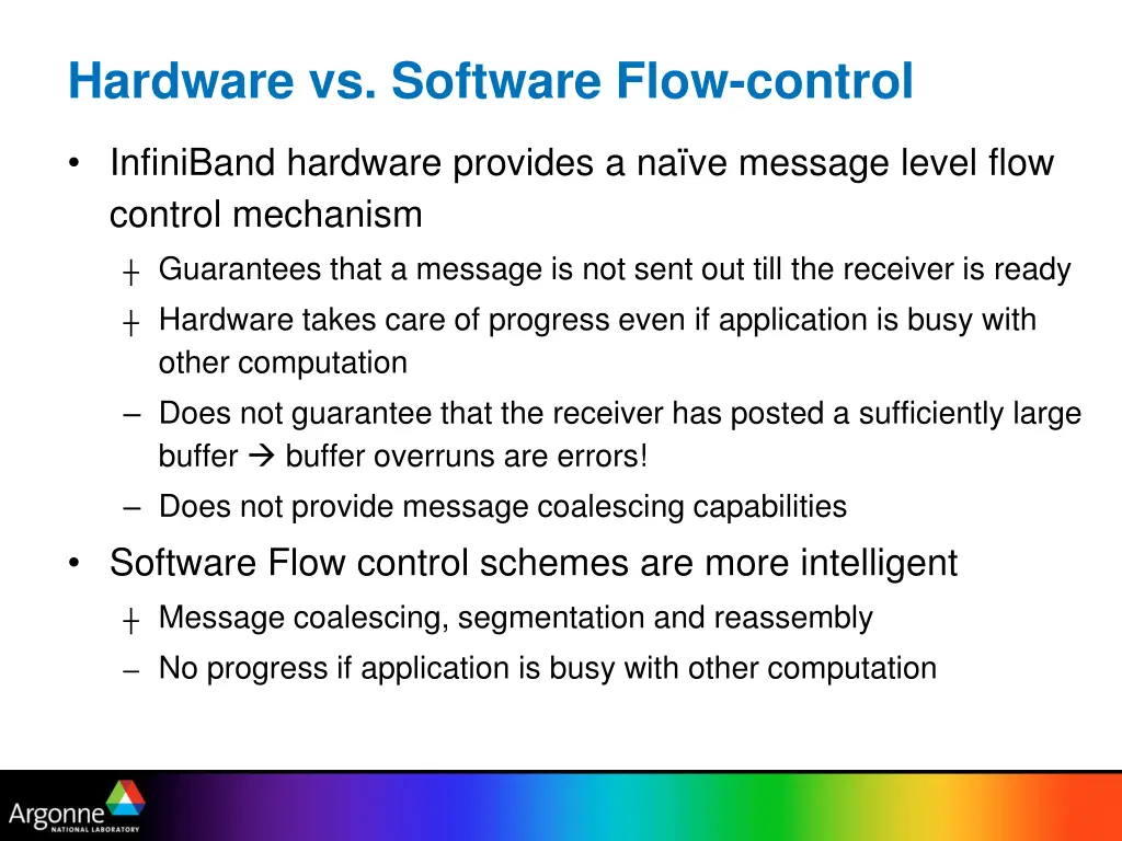 hardware vs software flow control