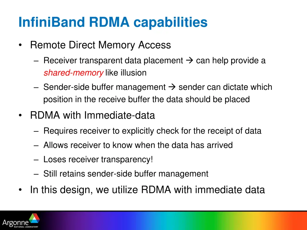 infiniband rdma capabilities