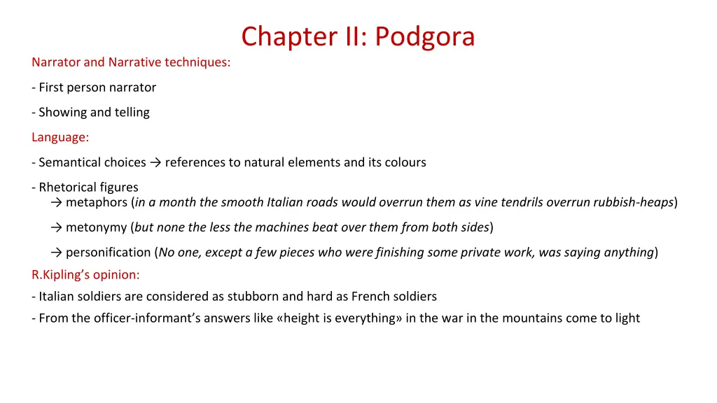 chapter ii podgora