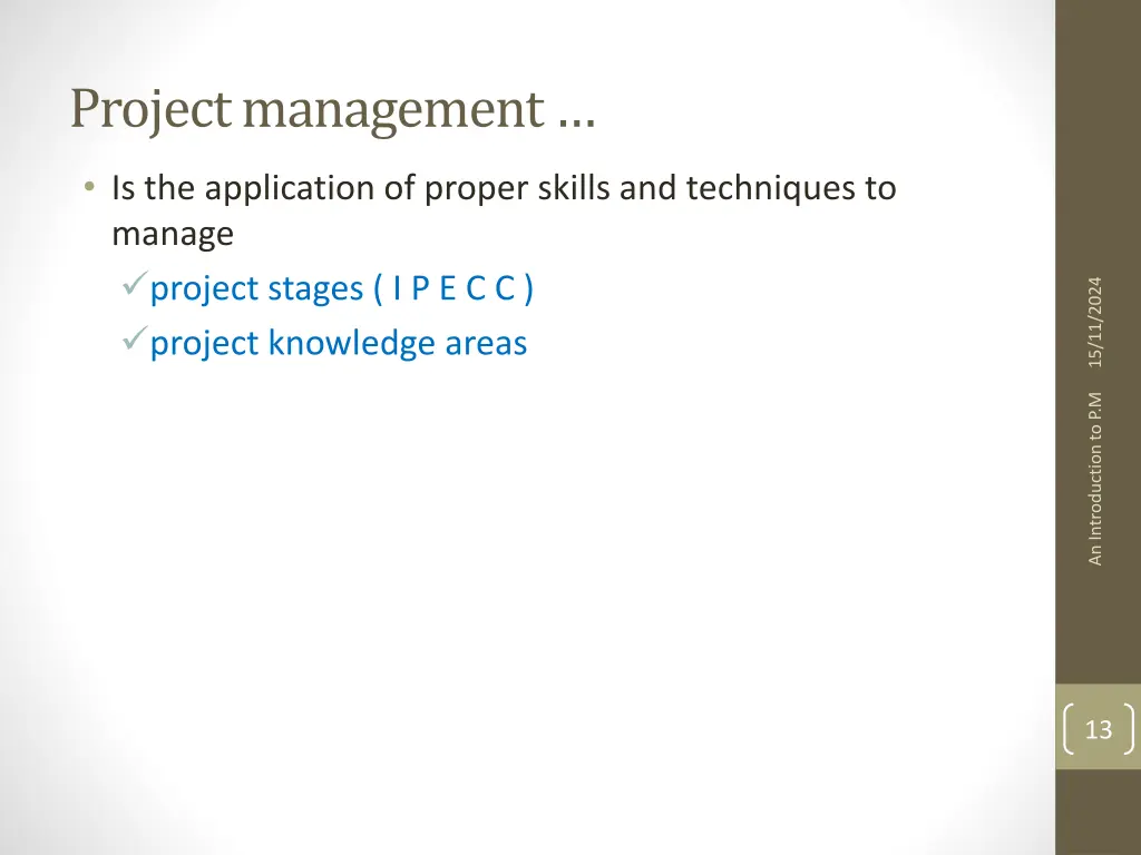 project management