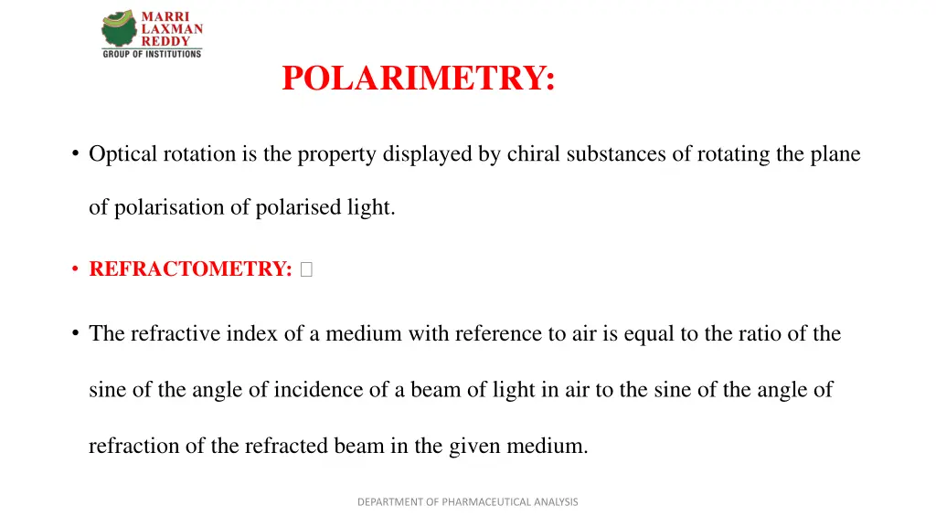 polarimetry