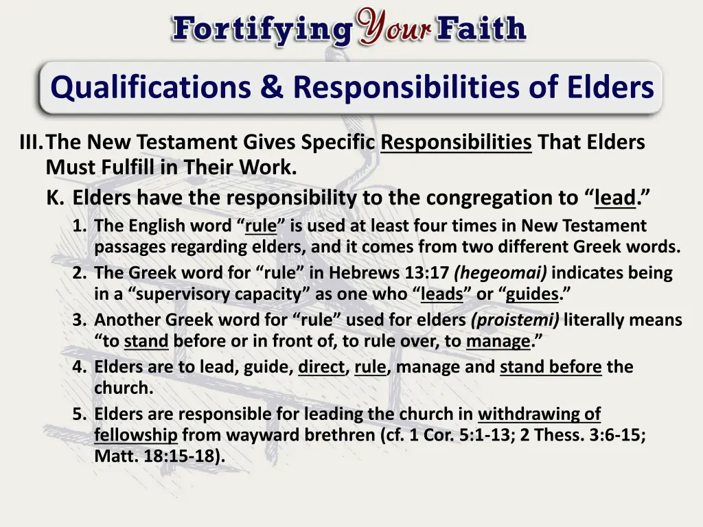 qualifications responsibilities of elders 3