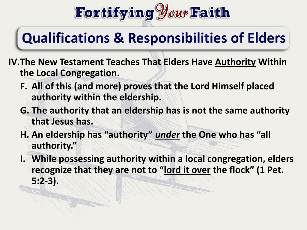 qualifications responsibilities of elders 6