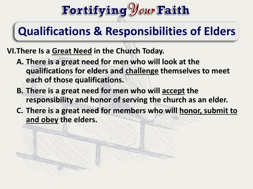 qualifications responsibilities of elders 8