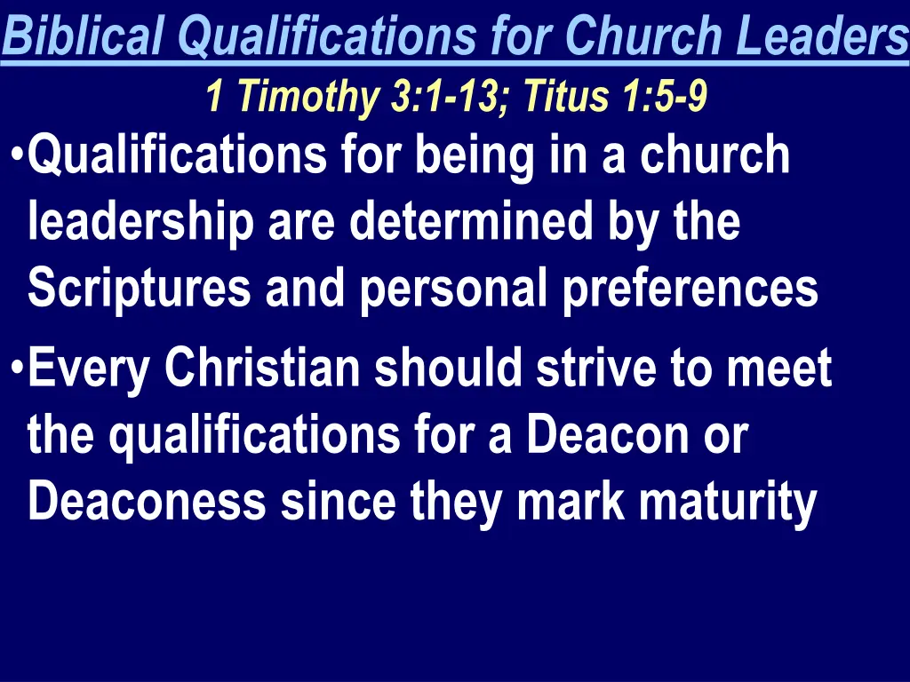 biblical qualifications for church leaders