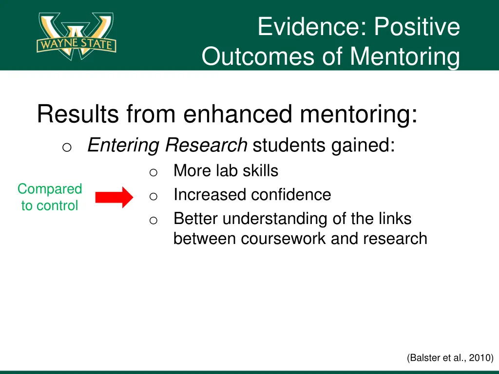 evidence positive outcomes of mentoring 1