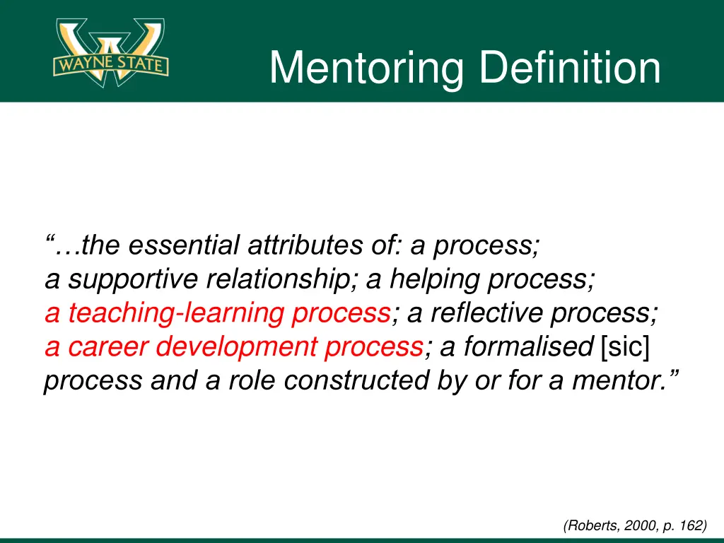 mentoring definition 1