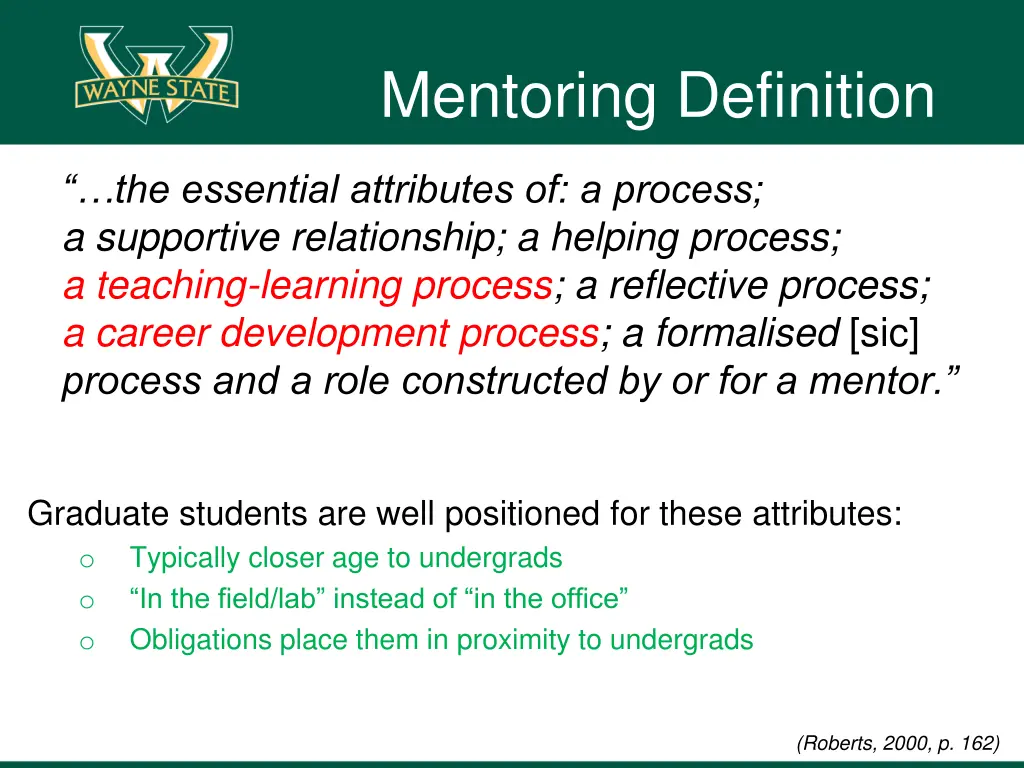 mentoring definition 2