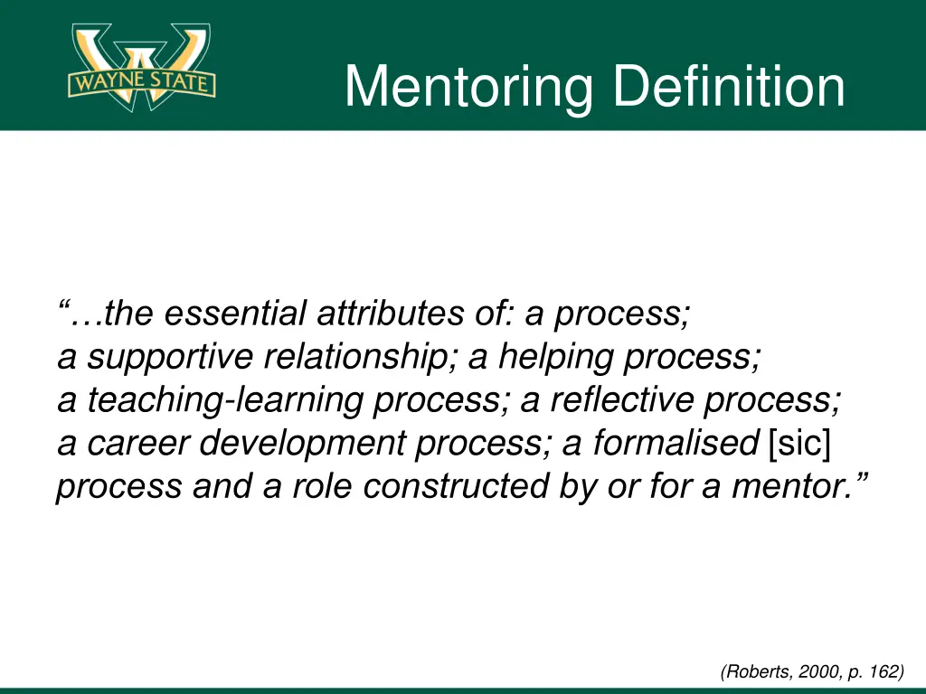 mentoring definition