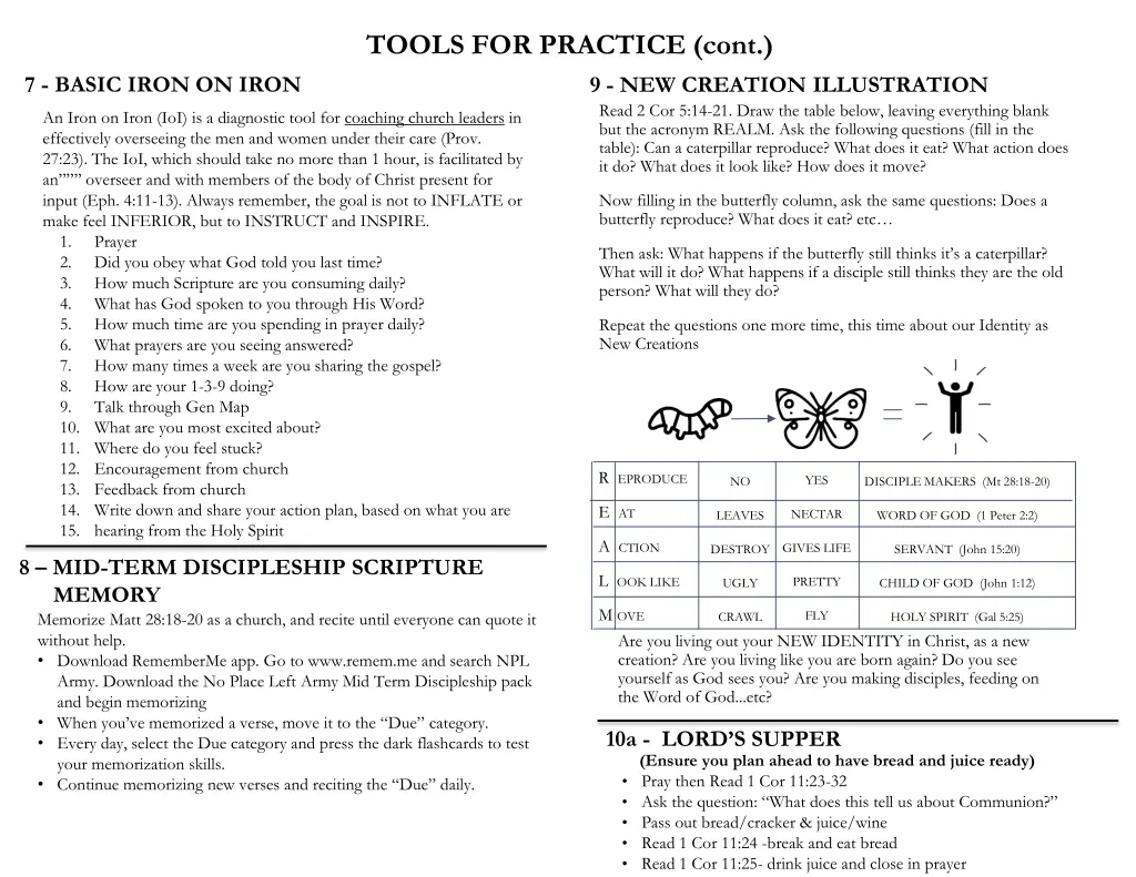 tools for practice cont