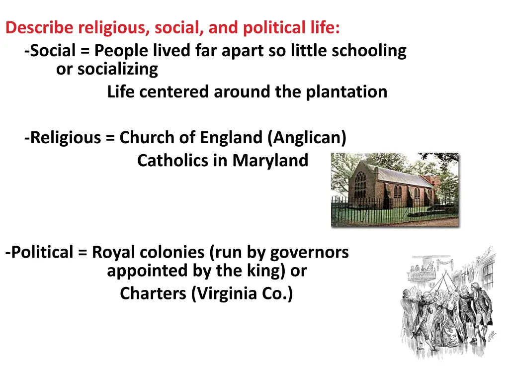 describe religious social and political life 1