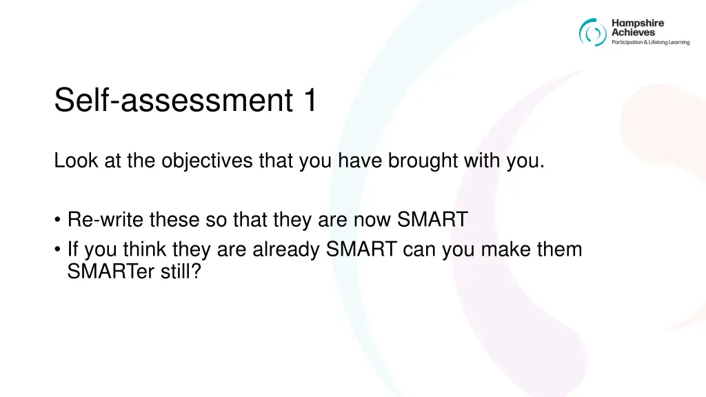 self assessment 1