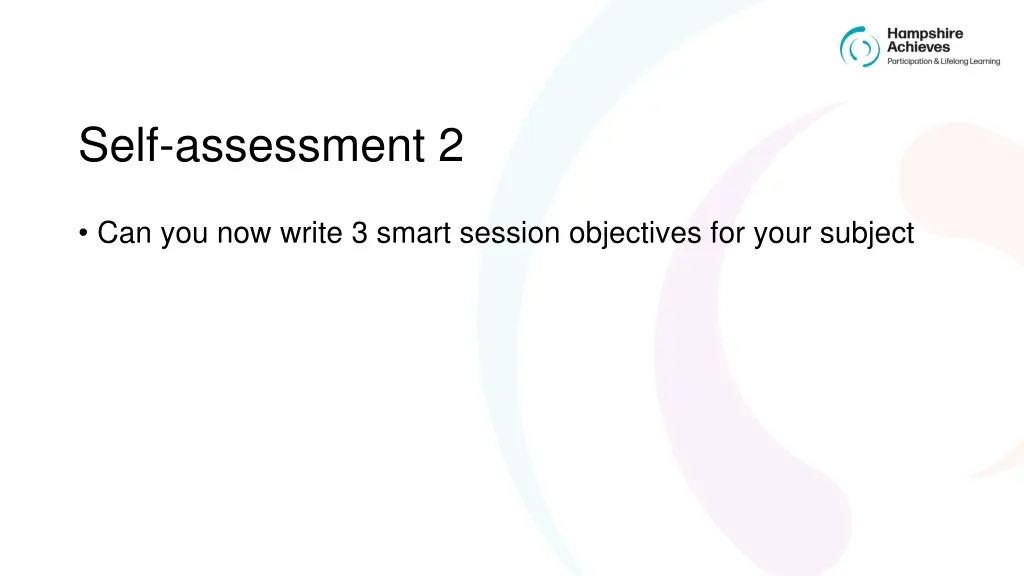 self assessment 2