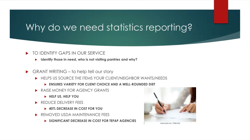 why do we need statistics reporting 1