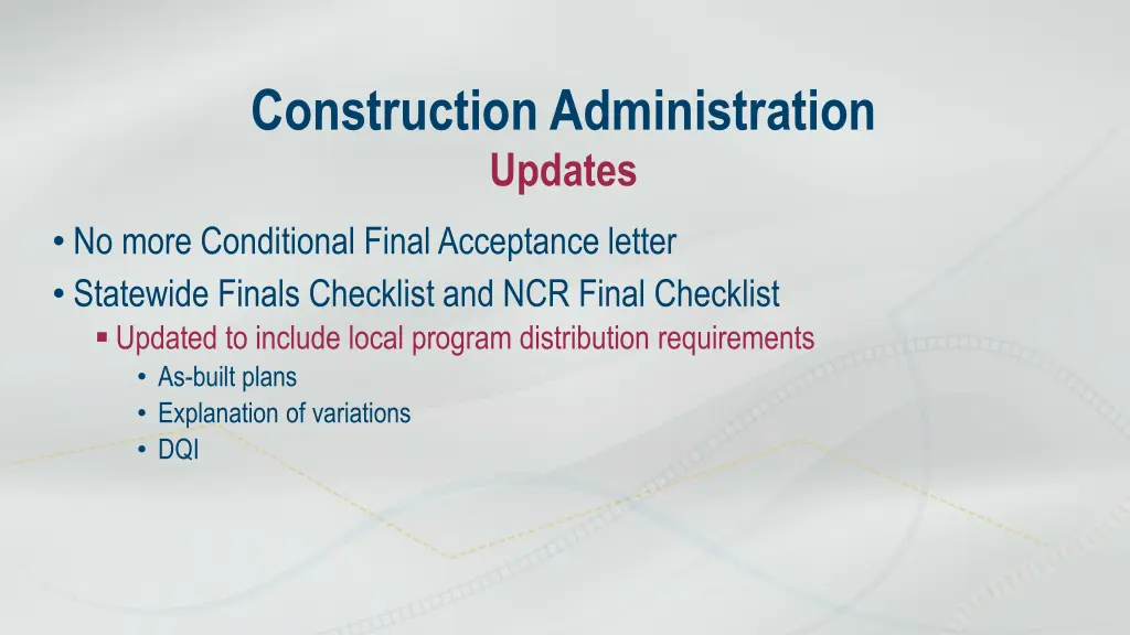 construction administration updates 1