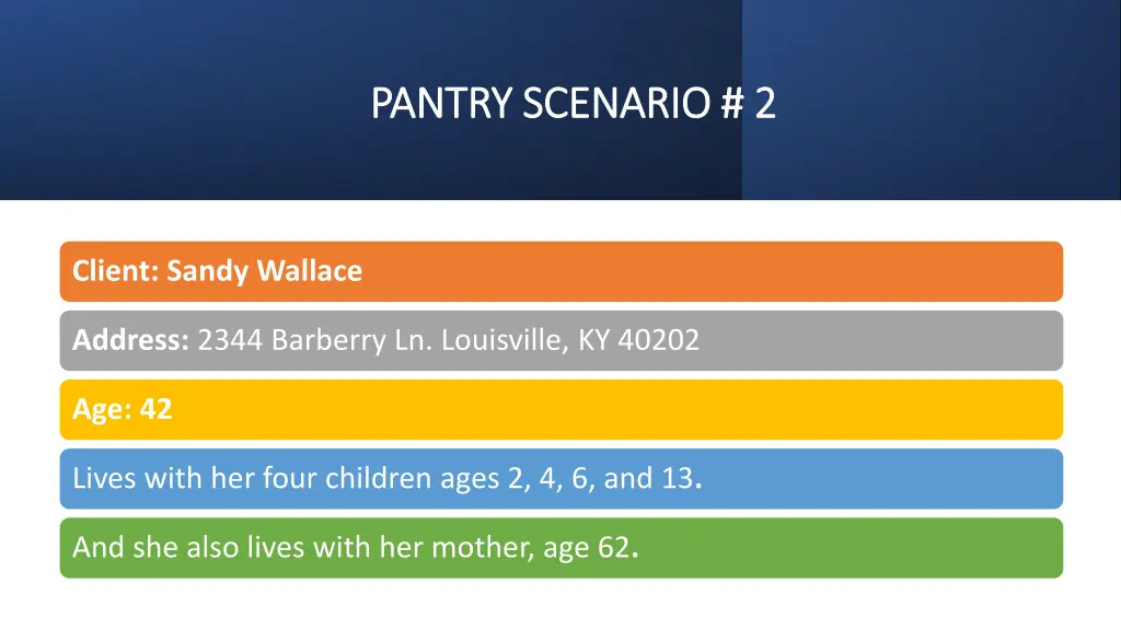 pantry scenario 2 pantry scenario 2